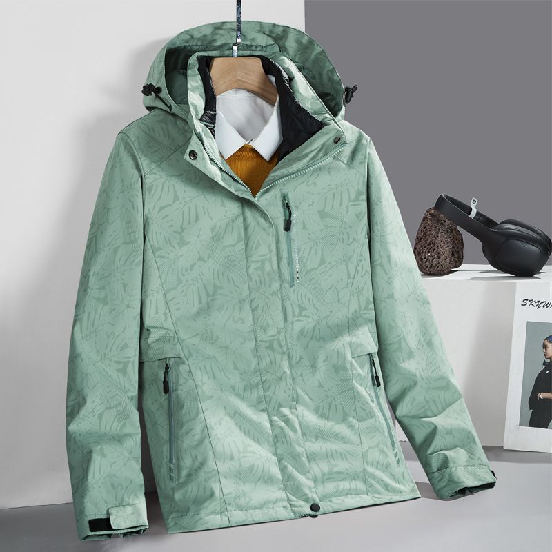 Winter Men And Women Yurong Soft Shell Two-Piece Set Couple Fleece Thickened Coat Outdoor Skiing Mountaineering Jacket_voghion.com
