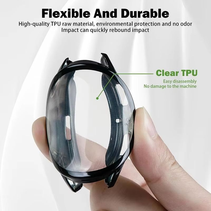 PC Glazen Behuizing + Milanese Loop Band Voor Samsung Galaxy Watch 7 6 5 4 40MM 44MM Metalen Magnetische Band Armband Voor Samsung Galaxy 7 6_voghion.com