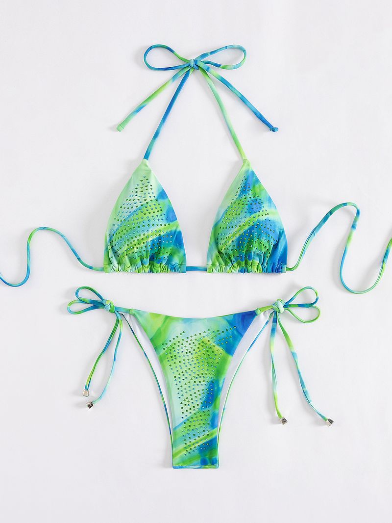Sexy rückenfreies Bikini-Set für Damen – Sling-Urlaubsstil, zweiteiliger Badeanzug für Strand und Pool_voghion.com