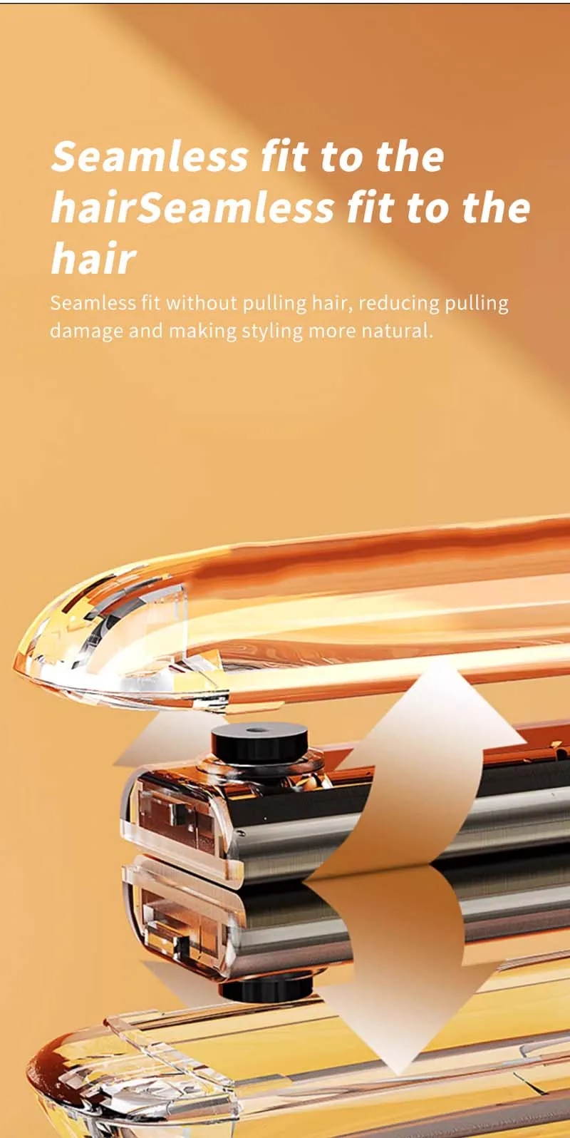 Hair Straightener Fast Ptc Instant Heating Ceramic Plate Flat Iron Adjustable Temperature 2 In 1 Straight Curler Styling Tool_voghion.com