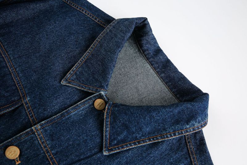 Eon Modish 25 Herbst Neue Amerikanische Mode High Street Metall Stud Verziert Denim Jacke Mantel_voghion.com