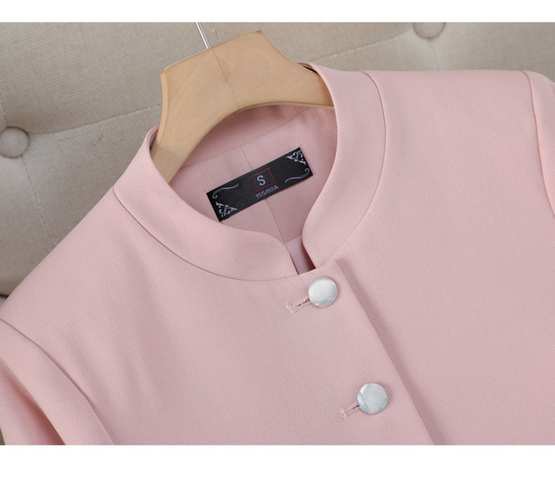 New Chinese style jacket for women short style early autumn and winter new style light ethnic style stand up collar top elegant simple suit_voghion.com