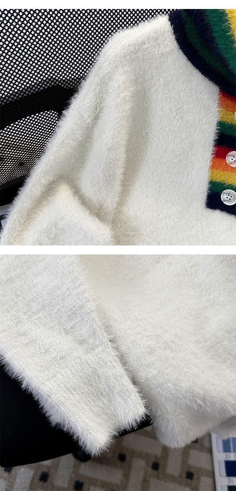 Męska odzież w dużych rozmiarach, sweter dla mężczyzn i kobiet, jesień i zima, modna marka, niszowy design, luźny, miękki sweter z wysokim kołnierzem_voghion.com