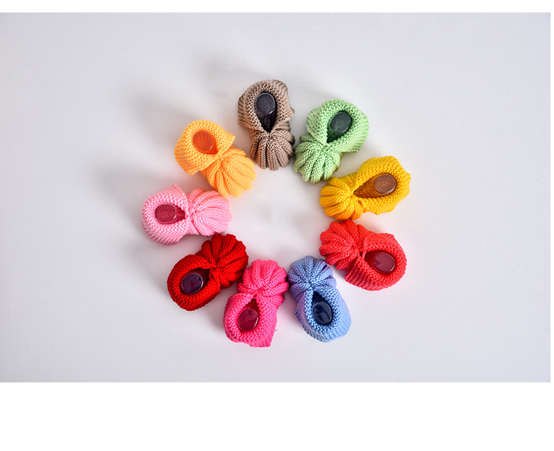 Scarpe per bambini Scarpe in lana per bambini in maglia per neonati Scarpe in tessuto per uomo e donna Scarpe da passeggio per interni con suola morbida Prodotti finiti_voghion.com