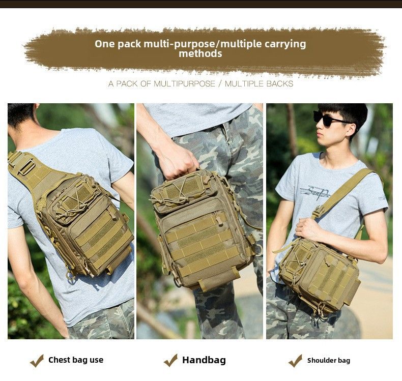 Luya Bag 2018 Nou Rucsac Tactic Camuflaj Geantă de Exterior pentru Bărbați Geantă de Piept Multifuncțională Umăr Crossbody Geantă cu Trei Scopuri_voghion.com