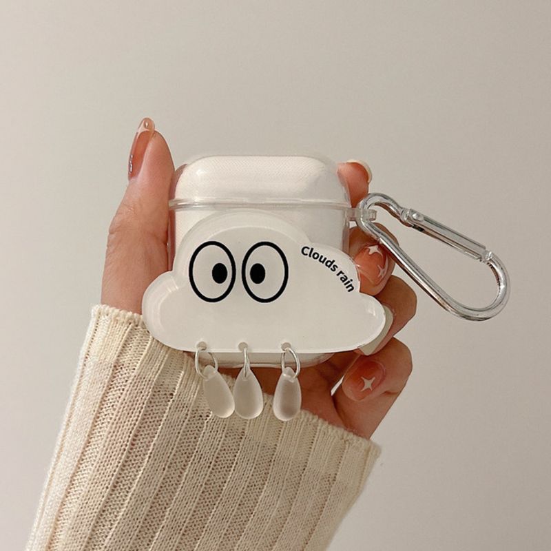 Raindrop Cloud Expressions Geeignete Schutzhülle 2/3 Airpods Pro-Kopfhörerhülle der dritten Generation_voghion.com