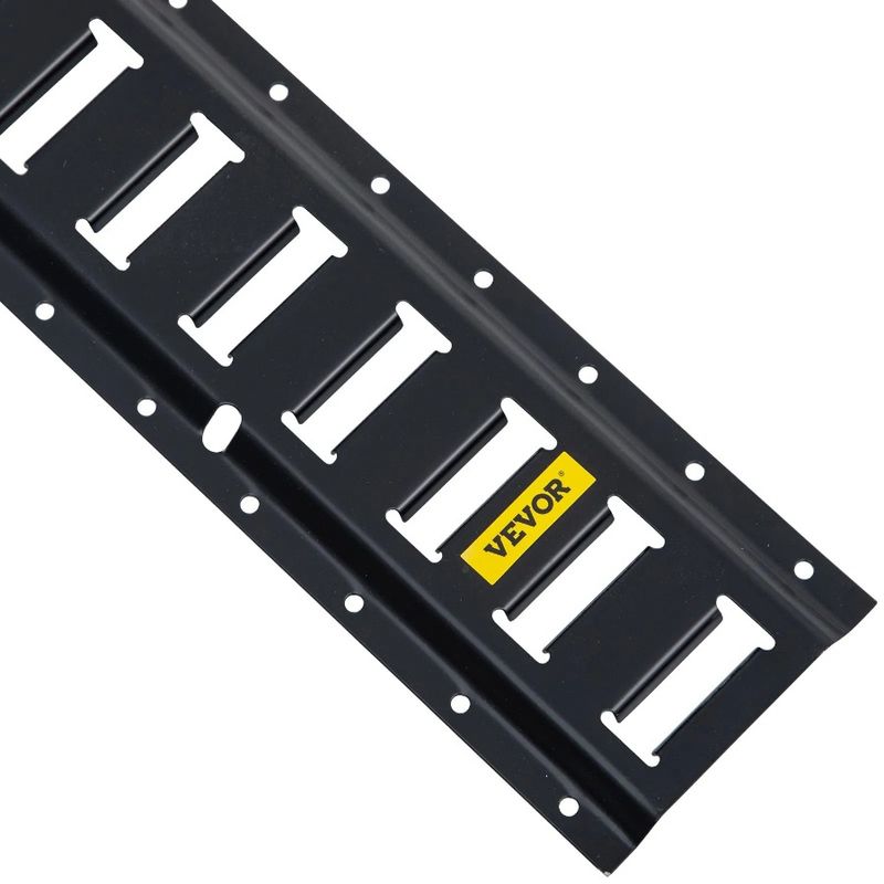 Il set E-Tracks include anelli a W/D da 5 piedi E O e 4 x 2 x 8 in acciaio e tiranti di ancoraggio singoli e binari e 8 anelli con fessura, kit di binari da 30 pezzi, binario 8_voghion.com