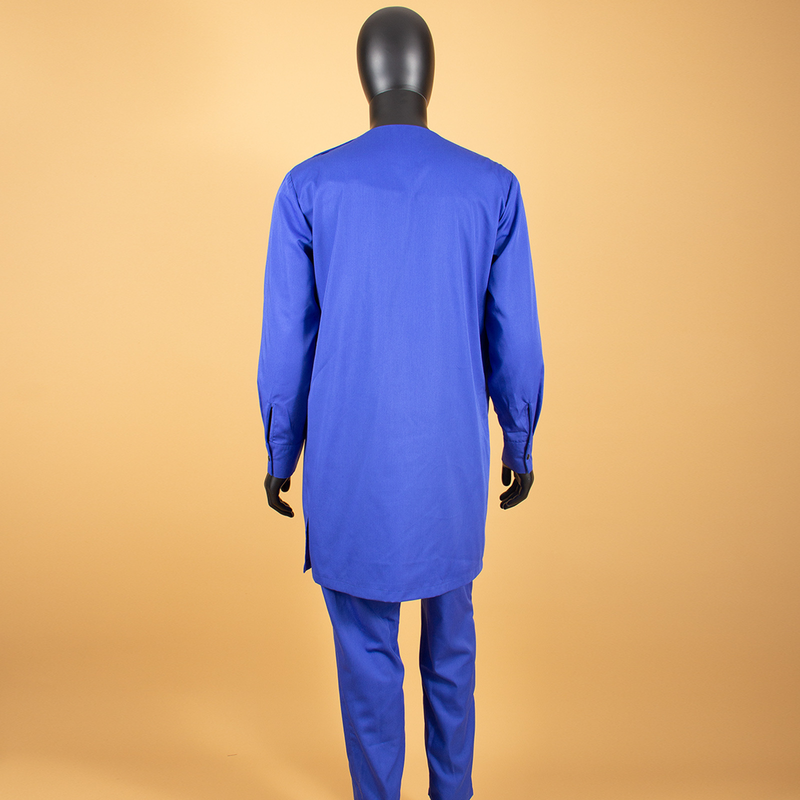 Männerkleeder Afrikanesch ethnesch eenfaarweg Kotteng Männer Casual Jackett + Hosen + Mantel_voghion.com