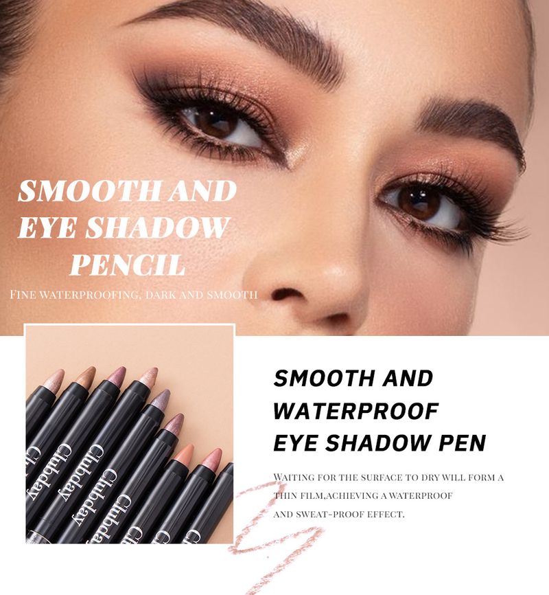 Eye Shadow Clubday Double Headed Pearlescent Eye Shadow Stick Long Lasting Waterproof Lazy Eye Makeup Brightening Highlight Eye Shadow Pen_voghion.com
