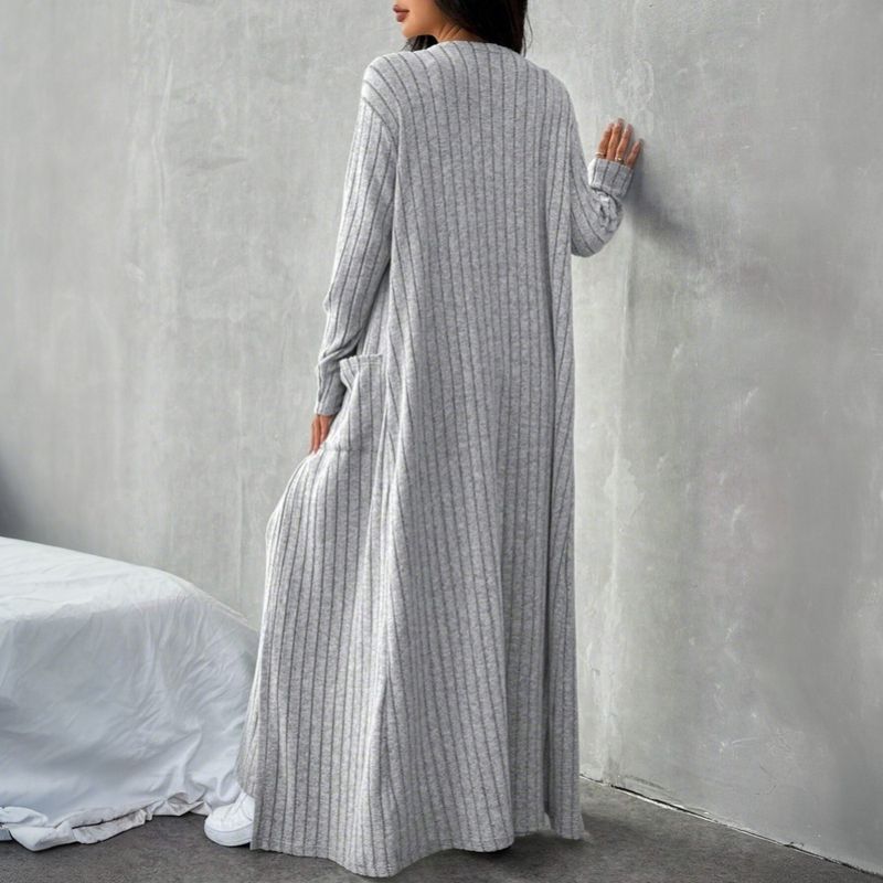 Herbst Winter Neue Damenbekleidung Lazy Style Fashion Set, Modisches Und Lässiges Home Knitting Dreiteiliges Set_voghion.com