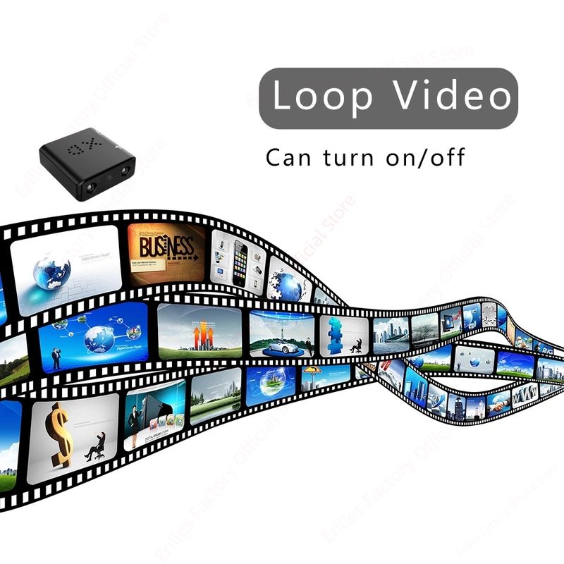 Mini telecamera di sicurezza domestica intelligente 1080P HD più piccola, videocamere IR-CUT con visione notturna, microcamera DV con rilevamento del movimento._voghion.com