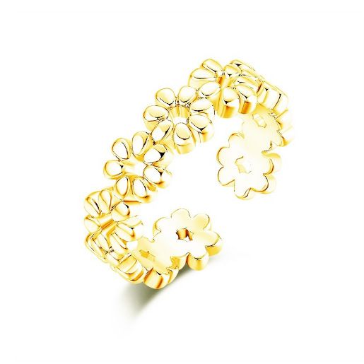 Anello con punta aperta alla moda e alla moda in argento puro da donna_voghion.com