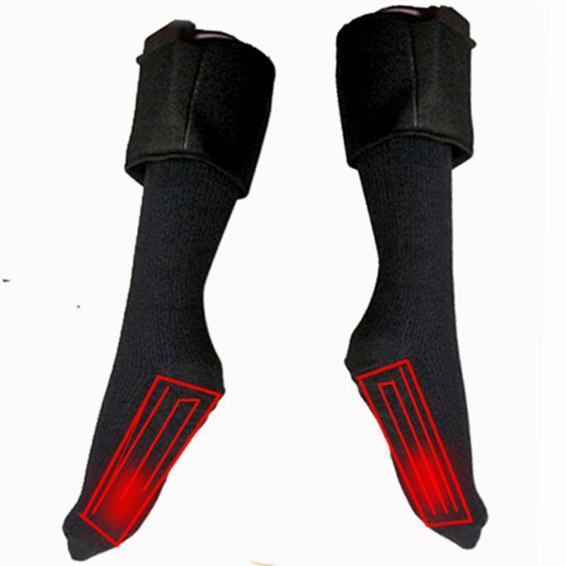 Unisex Wanter Outdoor elektresch Heizstrëmp Batteriebox Heizung waarm Strëmp Sohle Heizfusswiermer schwaarz_voghion.com