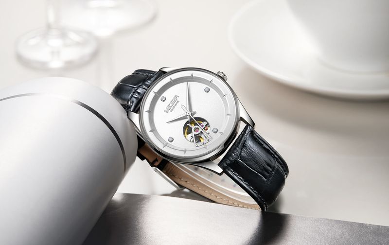 MEGIR Mode Lederband Armbanduhr Für Männer Große Zifferblatt Saphir Automatische Mechanische Uhr Uhr Relogio Masculino 62059_voghion.com