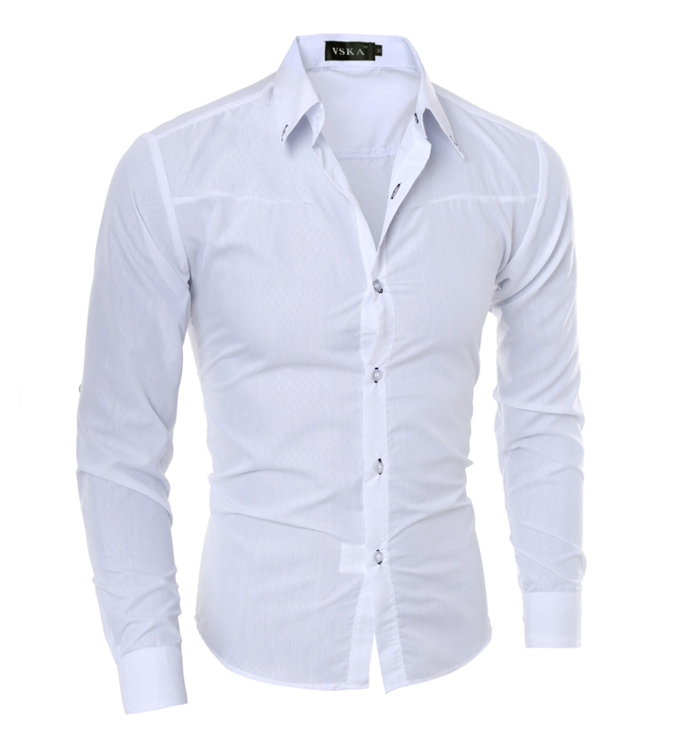 Herrenbekleidung Herrenhemd M-XXXXXL Herren Langarmhemd_voghion.com