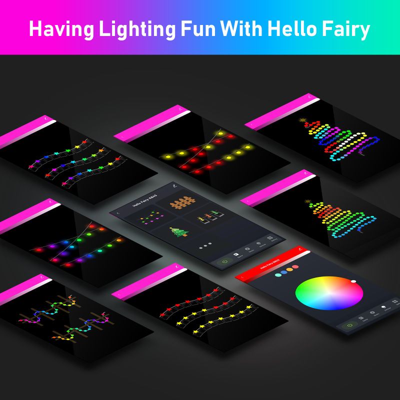 Home Furniture Smart Tuya Star Light String RGB Dual Mode Light String Atmosfera interna LED Filo di rame Wifi Light String USB Luce decorativa_voghion.com
