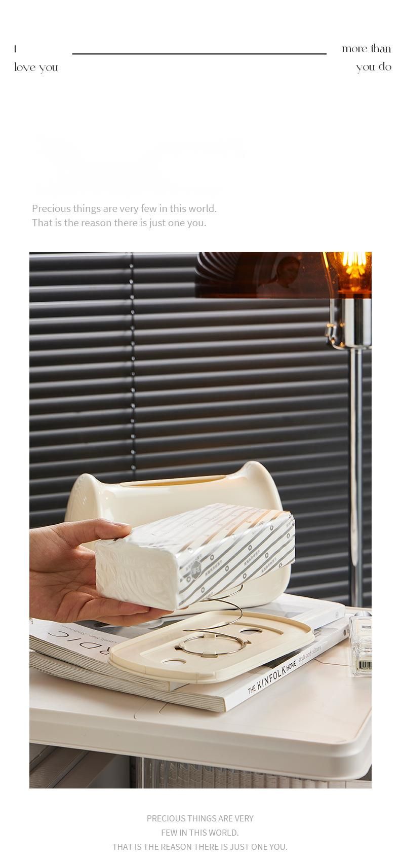 Kreatives Wohnzimmer, hochwertige Aufbewahrung für Gesichtstücher, ohne Bohren, Badezimmer, Toilettenpapierbox, zwei Fächer_voghion.com