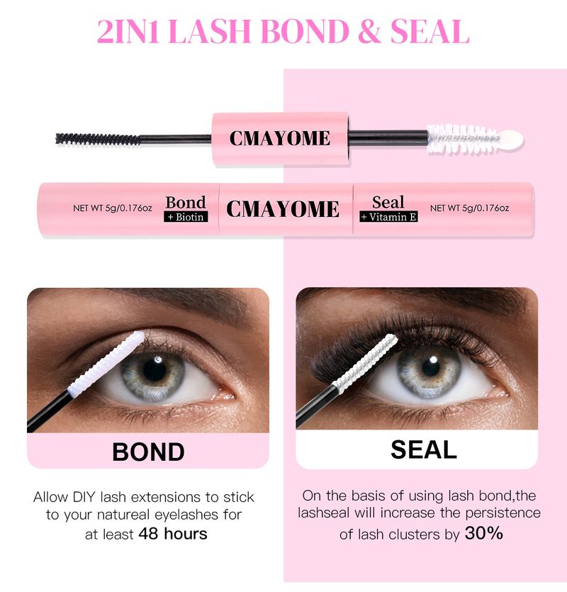 False Eyelashes Segmented Single Cluster DIY False Eyelash Extension Kit 3D Natural Fluffy Thick Curled Eyelashes_voghion.com