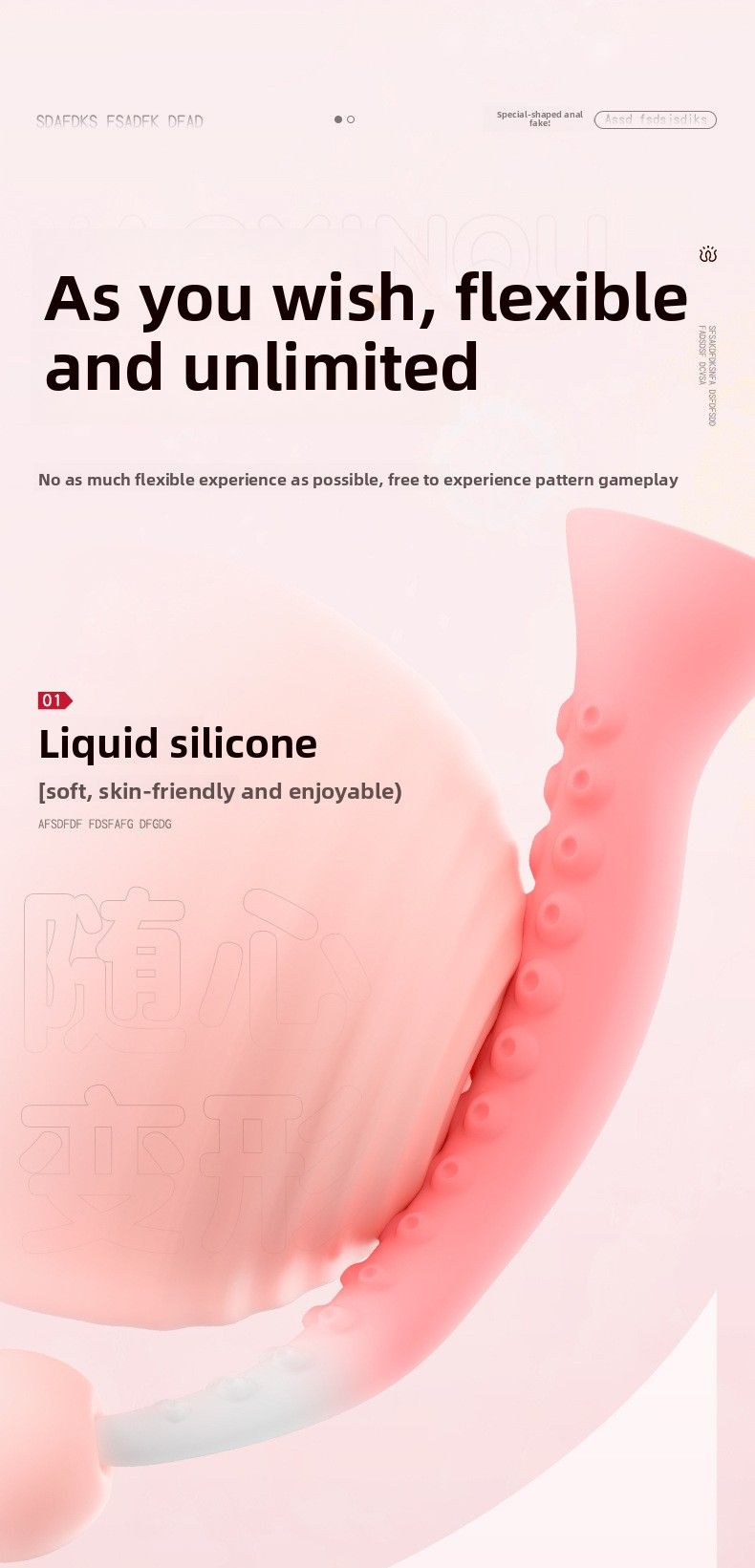 Płynny silikonowy długi bicz analny, miękki, rozszerzony, ogrodowy korek analny dla mężczyzn i kobiet z chryzantemą, masturbator, produkty dla dorosłych, hurtowo_voghion.com