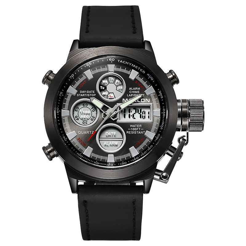 MAKLON Belt Quartz Double Core High-grade Outdoor Sports Watch_voghion.com