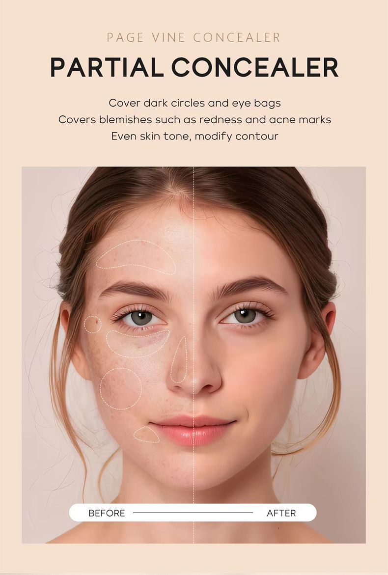 Feuchtigkeitsspendende BB Cream Foundation Langanhaltender Concealer zur Porenverkleinerung_voghion.com