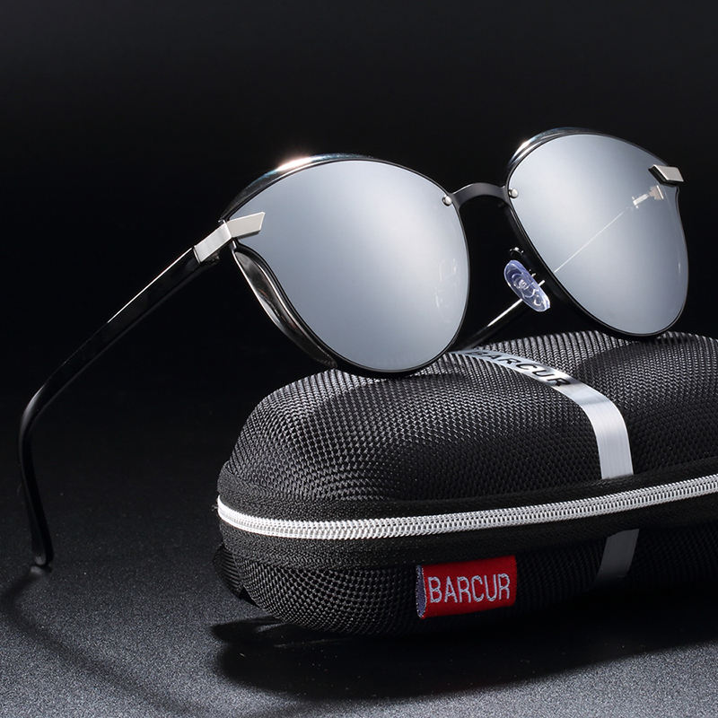 BARCUR Occhiali da sole polarizzati Donna Occhiali da sole rotondi Ladies Lunette De Soleil Femme_voghion.com