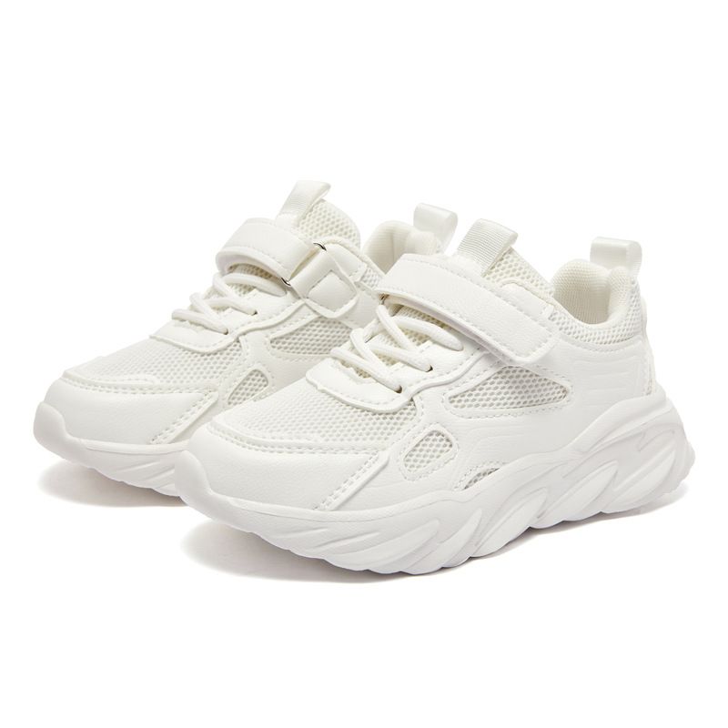Habib Bear Kinderschoenen Lente Nieuwe Jongens Sport Meisjes Klassieke Campus Hardloop Casual Witte Schoenen_voghion.com