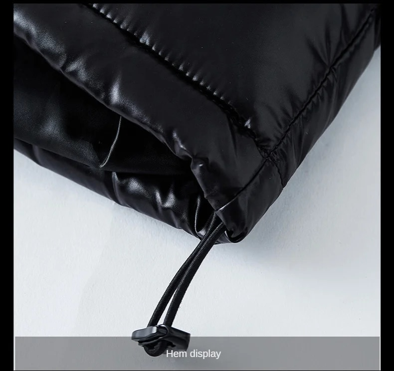 Herren Daunen Jacke Weiße Enten Haube Warm Glänzende Männer Glänzend Schwarz Rot Gepolstert Flauschigen Mantel Mann Winter Puffer Frauen_voghion.com