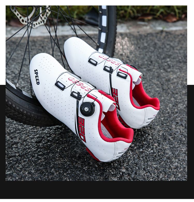 New Men's Cycling With Assistive Hard Sole Locking Shoes For Spinning, Road, And Mountain Bikes_voghion.com