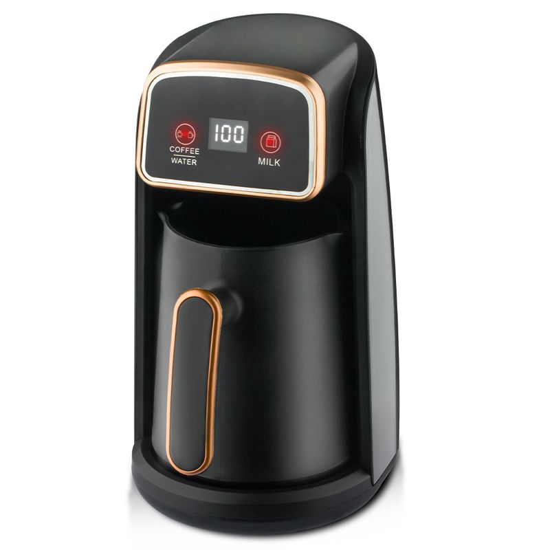 Hervidor de agua caliente resistente a altas temperaturas, con estándar de la UE de la RAF, para preparar café, tetera visible y calentador de leche._voghion.com