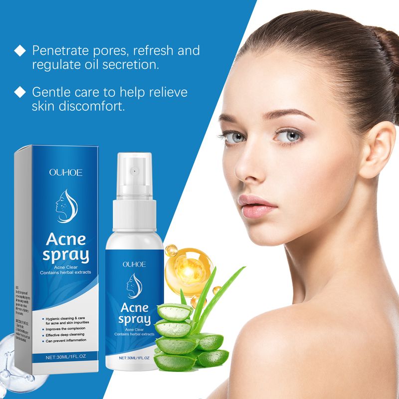 OUHOE Herbal Relief Spray For Facial Discomfort Herbal Essence Gently Moisturizes And Soothes Skin_voghion.com