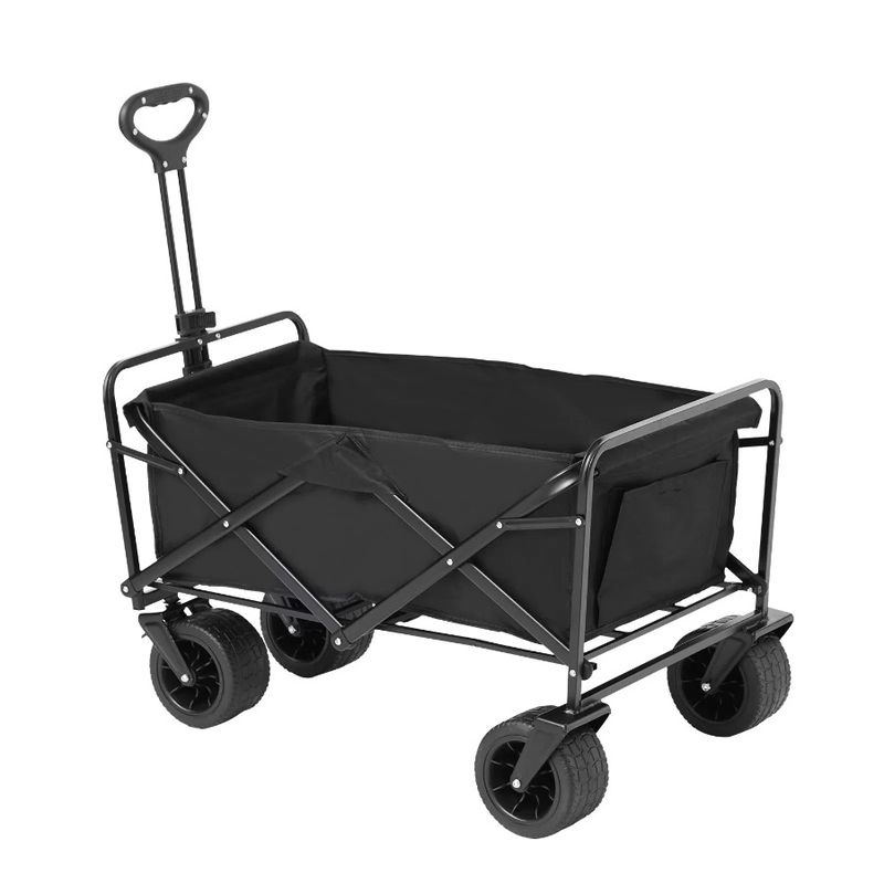 Cart Capacit 350 AllTerrain Lbs Folding Cu.ft Weight With 3 Wheels Folding Duty Cart Wagon Wagon Heavy Beach Collapsible Wagon_voghion.com