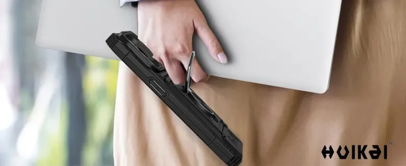 Hülle für iPhone 16 15 Pro Max 14 Kartenhalter Magnetischer gedrehter Ring Kickstand Layer Schwere stoßfeste Brieftaschenabdeckungen_voghion.com