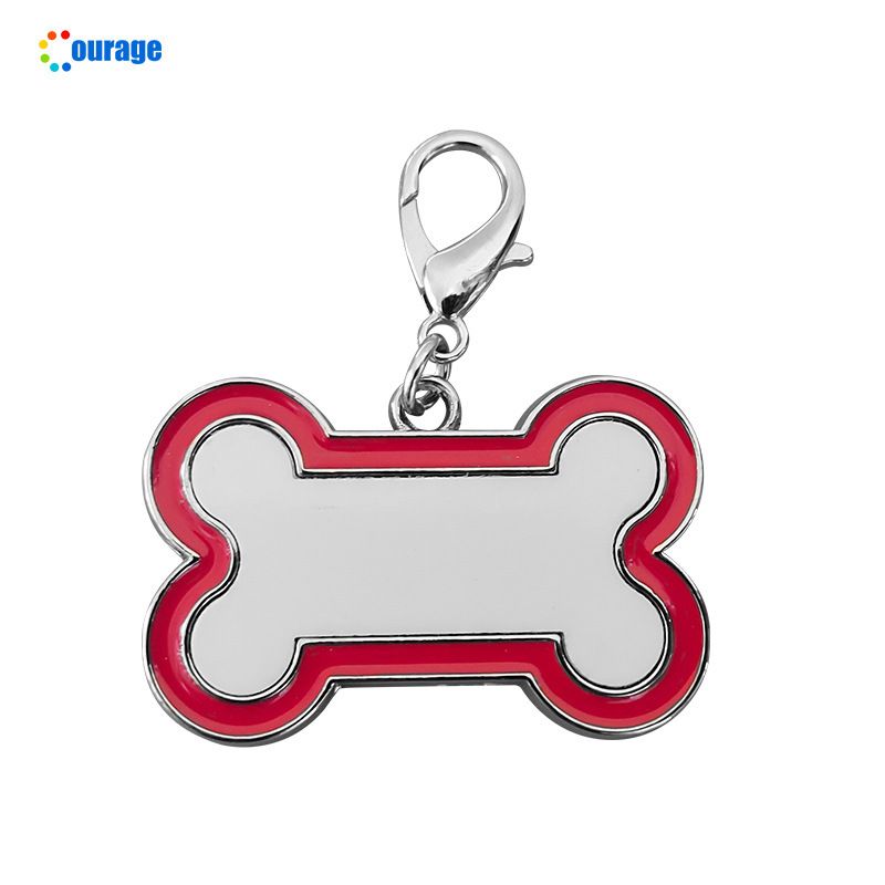 Collar para perros y gatos con transferencia de calor, hecho a mano, con etiqueta de identificación antipérdida impresa para perros pequeños y medianos._voghion.com