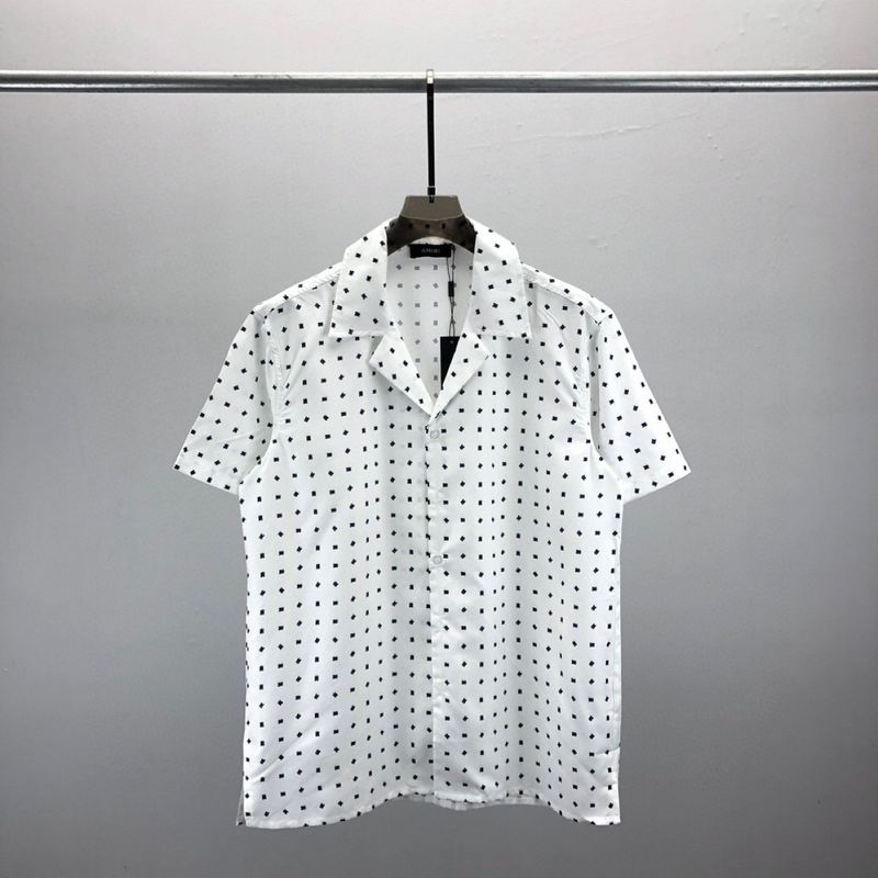 Fashionable short sleeved shirt with letter full print pattern design, unisex cardigan_voghion.com