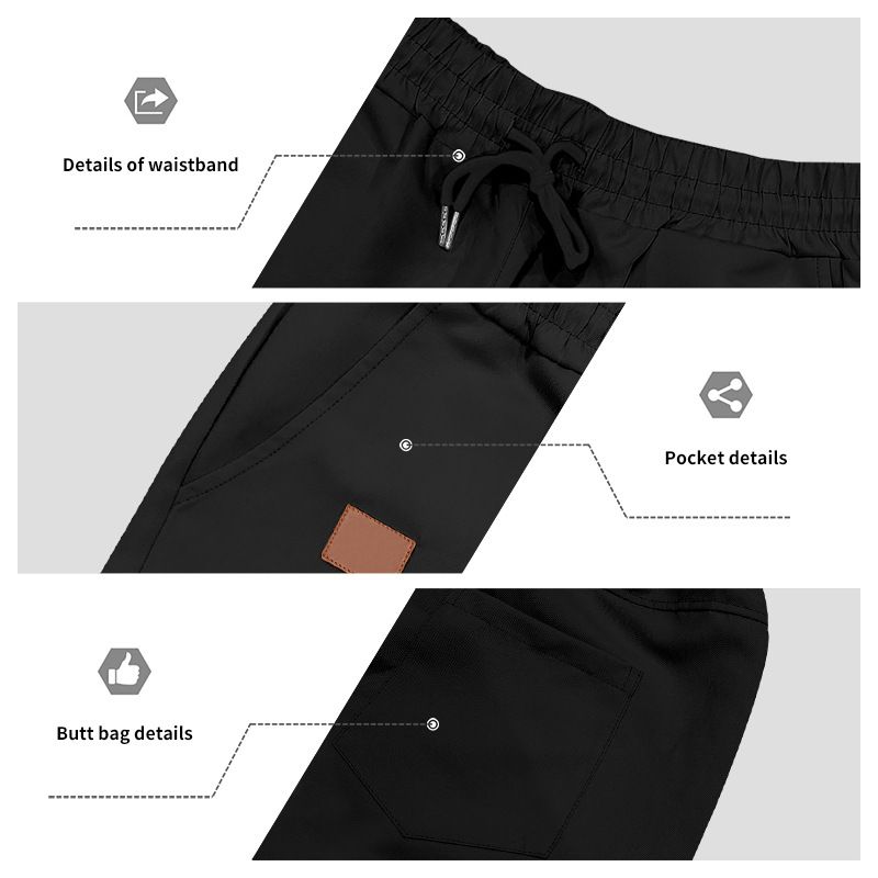 Pantalones cortos de playa para hombre, de verano, con cordón cruzado, talla grande_voghion.com