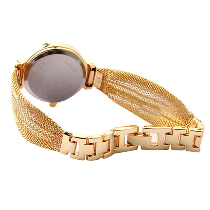 Zapestna ura z zapestnico z zapestnico in kvarčno analogno zapestnico Yamaler z intarzijami iz nosorogovih mrežastih kamnov_voghion.com