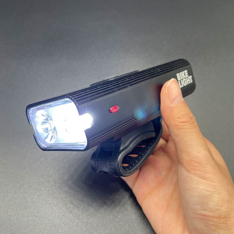 Dual T6 Starkes Licht Große Reichweite Mit Elektrischer Anzeige Outdoor-Reitlicht Große Kapazität Fahrrad USB-Ladescheinwerfer_voghion.com