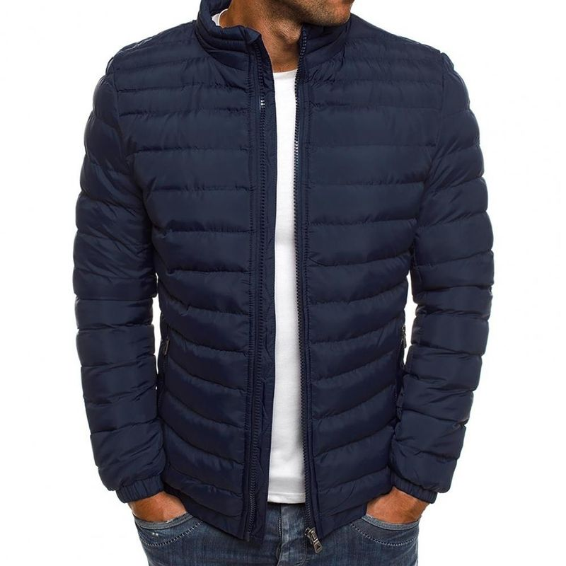 Veste d'extérieur à col montant pour hommes, manteau Parka chaud, mode de rue, marque décontractée, hiver_voghion.com