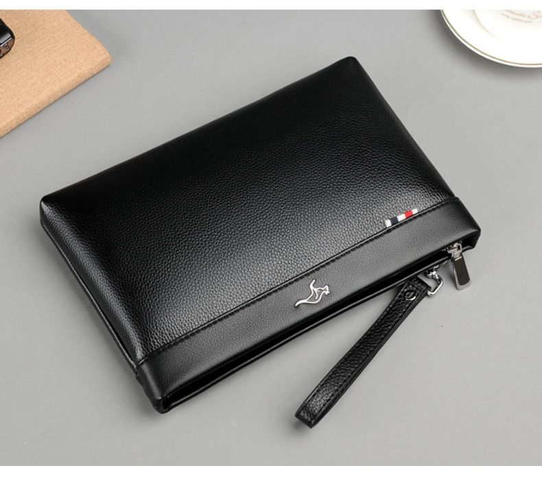 Straight men's handbag, carrying underarm envelope mobile phone casual bag, trendy brand grab bag_voghion.com