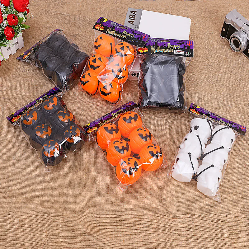 6 pezzi di Halloween Calderone Secchiello Caramelle Zucca Mini Strega Vaso Nero Decorazione Secchi Ciotola Streghe Bollitore Contenitore_voghion.com