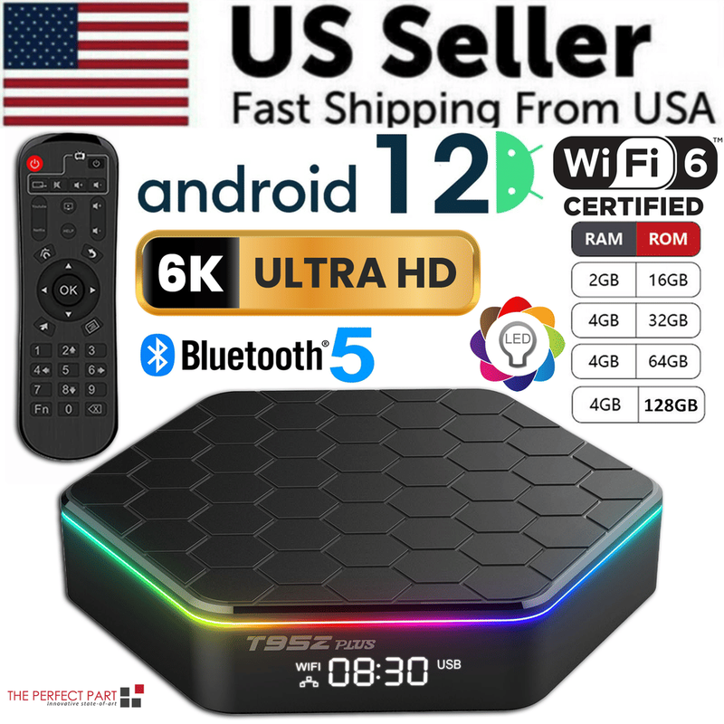 2023 Upgraded T95Z Plus Smart Android 12.0 TV Box Quad Core 6K HD_voghion.com