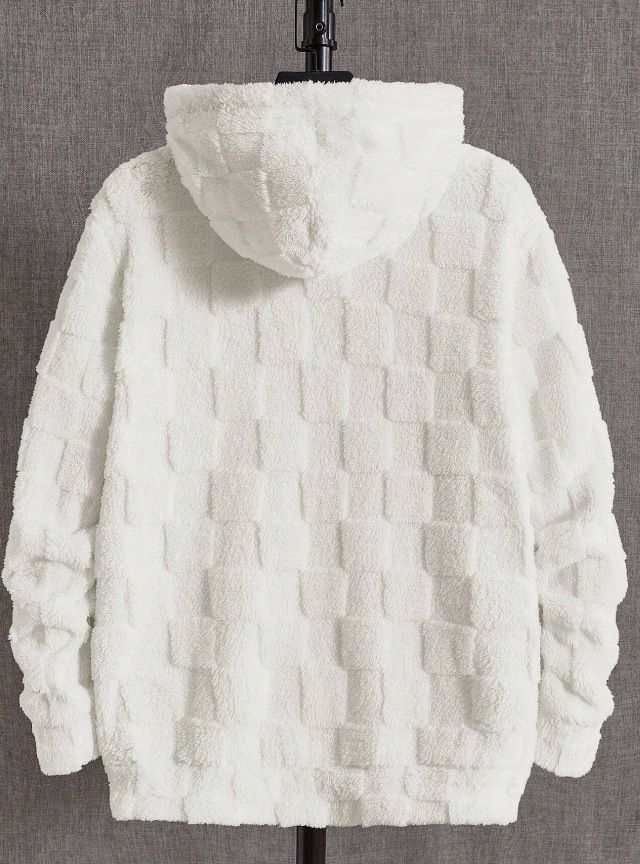 Fleece-Kapuzenpullover für Damen und Herren – gemütlicher Oversize-Pullover mit weichem Sherpa-Futter, lässige Unisex-Streetwear für Herbst und Winter_voghion.com