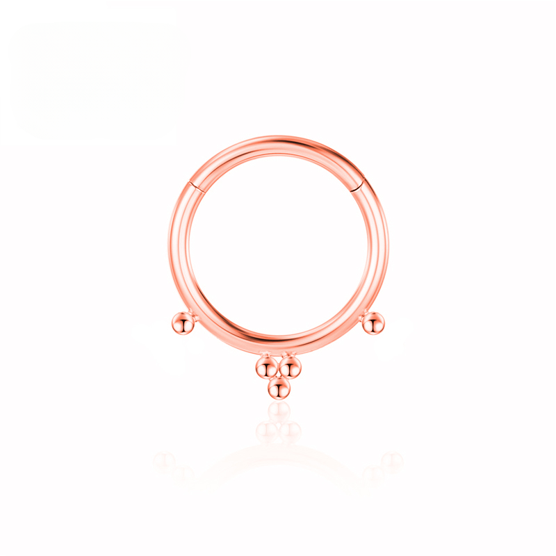 F136 Anneau de nez en titane Piercing septum Cartilage Clicker Tragus 16G Boucles d'oreilles créoles Zircon Bijoux de corps pour Labret Vente en gros_voghion.com