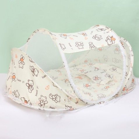 Children Fold Out And Carry Mosquito Nets With Sleeping Pads, Pillows, Mosquito Nets, Bed With Zippers, Mosquito Nets For Children Aged 0-3_voghion.com