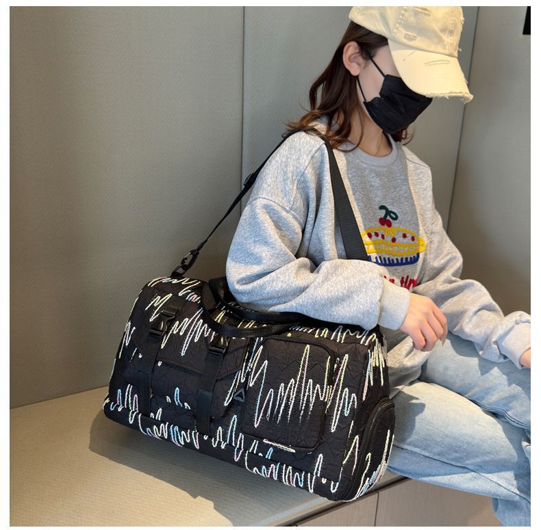 Borsa da viaggio portatile leggera e di grande capacità Binshe Man, per sport, palestra, viaggi e pendolarismo, con separazione tra asciutto e bagnato_voghion.com