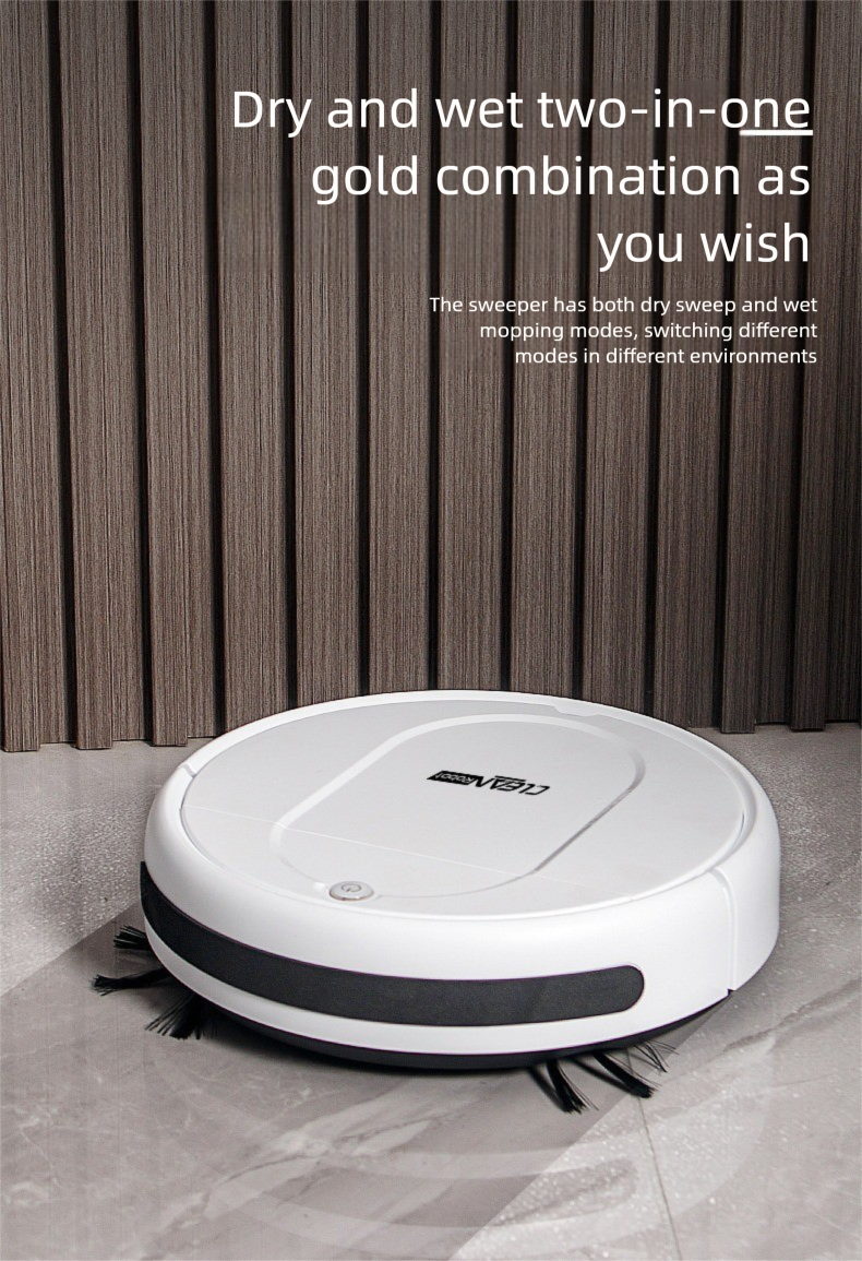 All-in-One Robot Vacuum & Mop - USB Charging Auto Mopping | Hard Floors Specialist | CE Certified_voghion.com