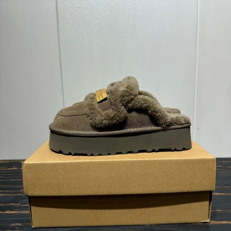 SF Express versandkostenfrei Dicke Sohle, Frottee-bestickte Schuhe, Winter 2025, Neuer Stil, Sangpo-Schafsfell, integriert, verdickt_voghion.com