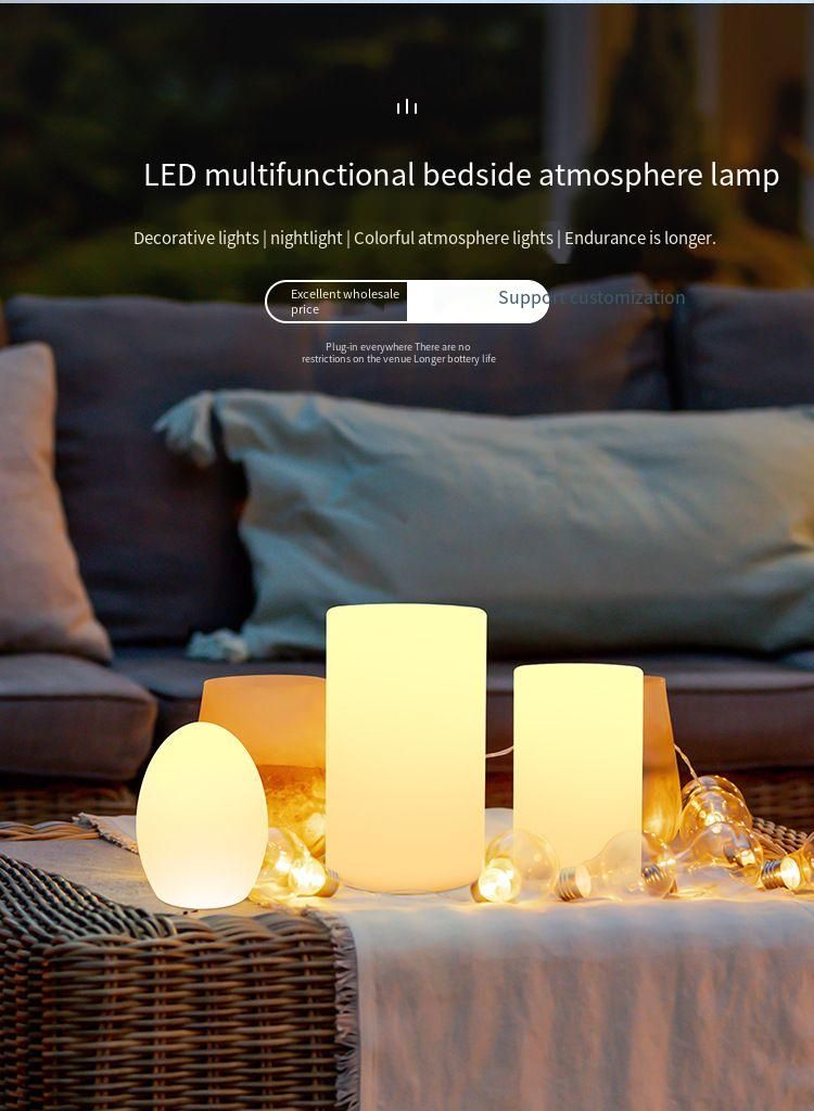 Rotomolded Glowing Night Bedroom Atmosphere Light Rechargeable Eye Protection Clear Bar Desktop Small Table Lamp_voghion.com