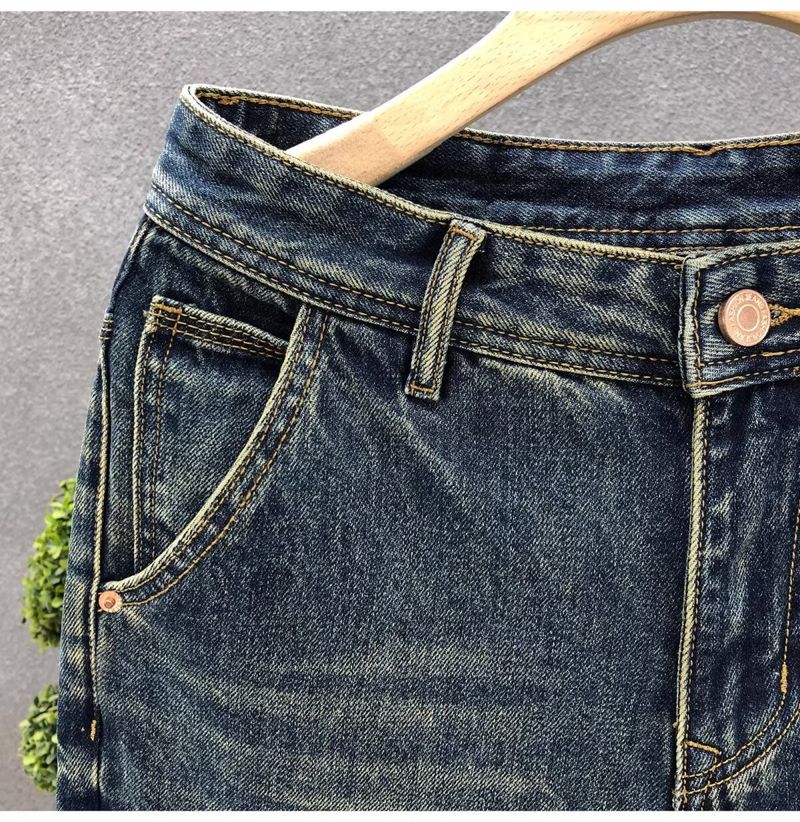 Vīriešu apģērbi High street modes zīmols retro hole džinsi brīvi harēms vīriešu pavasaris un rudens jauns personības trends patch bikses vīriešiem_voghion.com